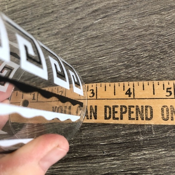 Vtg Libbey MCM Greek Key Highball Glasses - Picture 9 of 12